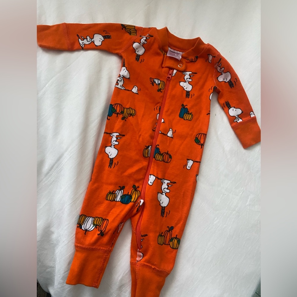 Hanna Andersson Peanuts Snoopy Halloween Zip Sleeper